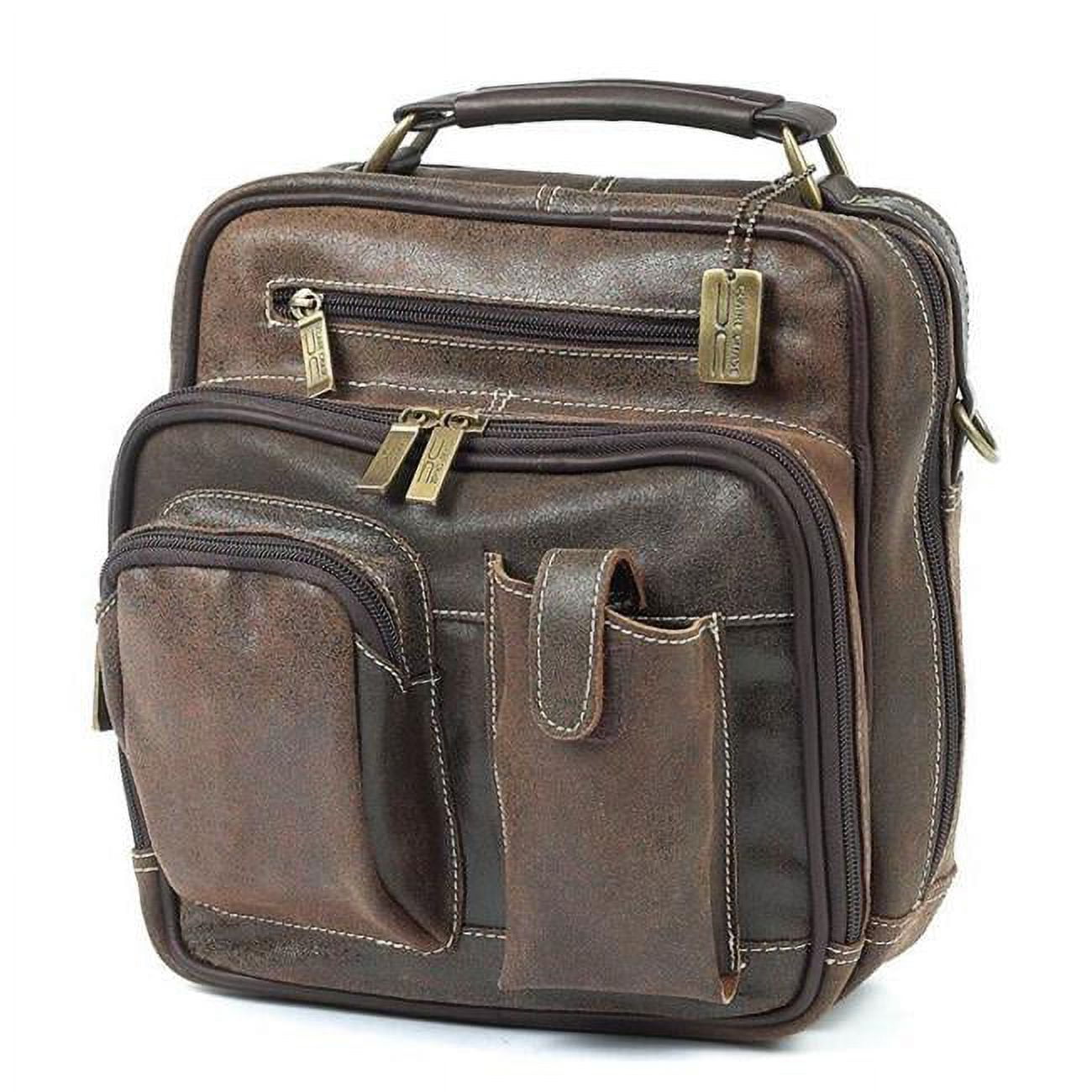 608729126300 Jumbo Backpack, Distressed Brown