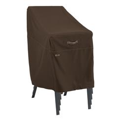 55-715-016601-rt Madrona Rainproof Stackable Patio Chair Cover - Dark Cocoa