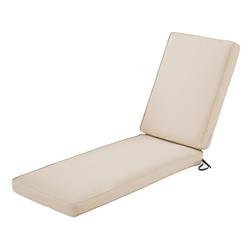 62-001-beige-ec Montlake Fadesafe Patio Chaise Lounge Cushion - Antique Beige