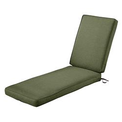 62-001-hfern-ec Montlake Fadesafe Patio Chaise Lounge Cushion - Heather Fern Green