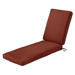 62-001-hhenna-ec Montlake Fadesafe Patio Chaise Lounge Cushion - Heather Henna Red