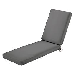 62-001-lcharc-ec Montlake Fadesafe Patio Chaise Lounge Cushion - Charcoal Grey