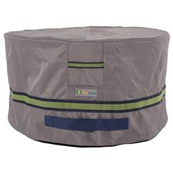 Rot3118 Soteria Round Ottoman Cover Grey