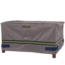 Rot403618 Soteria Ottoman & Side Table Cover Grey