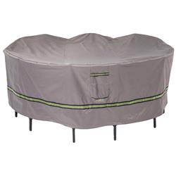 Rtr07676 Soteria Rainproof Patio Round Table & Chair Cover Grey
