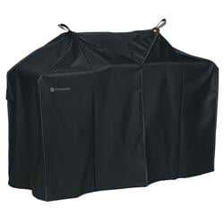 56-291-040401-ec Easy Fold Bbq Grill Cover, Charcoal Black - Large