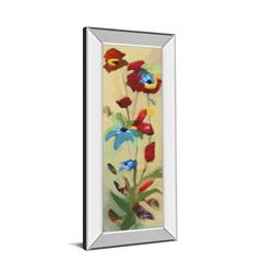 1305mf 18 X 42 In. Wildflower Ii By Jennifer Zybala Mirror Framed Print Wall Art