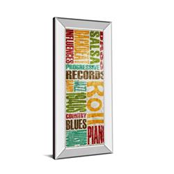1369mf 18 X 42 In. Rock & Roll By Sd Graphics Studio Mirror Framed Print Wall Art