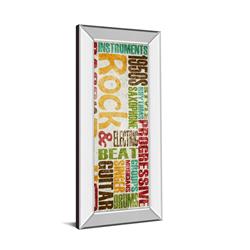 1370mf 18 X 42 In. Rock & Roll By Sd Graphics Studio Mirror Framed Print Wall Art