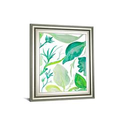 8491 22 X 26 In. Green Water Leaves Ii By Kat Papa Framed Print Wall Art
