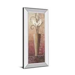 1029mf 18 X 42 In. Flower In Vase I Print In Mirrored Framed Print Wall Art