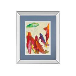 Dm5782mf 34 X 40 In. Tangled By B. Bredvick Colorful Fish Mirror Framed Print Wall Art