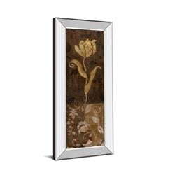 1106mf 18 X 42 In. Golden Tulip Ii By Tava Studios Mirror Framed Print Wall Art