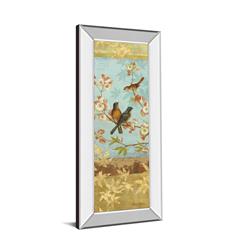 1263mf 18 X 42 In. Robins & Blooms Panel By Pamela Gladding Mirror Framed Print Wall Art