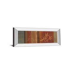 1275mf 18 X 42 In. Leaf Silhouette Ii By Jordan Grey Mirror Framed Print Wall Art