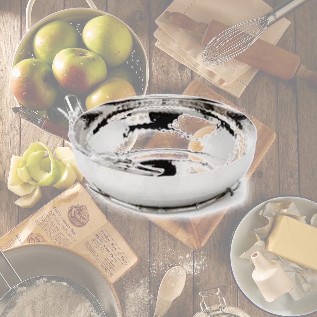 Picture of Classic Touch BB144N Bamboo Salad Bowl - Silver, Large