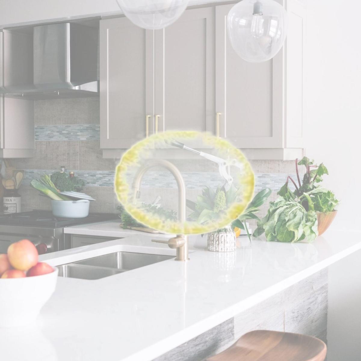 Picture of Classic Touch CP304W 8 in. Milk Glass Plates with Flashy Gold Design - Set of 4