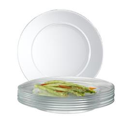Classic Touch Glpm30n Square Glass Plate With Monogram N - Set Of 2