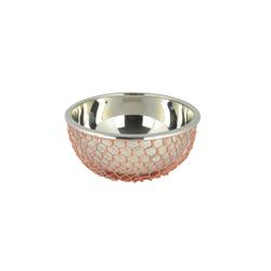Classic Touch Shwb886 3 X 6.5 In. Small Salad Bowl With Copper Design