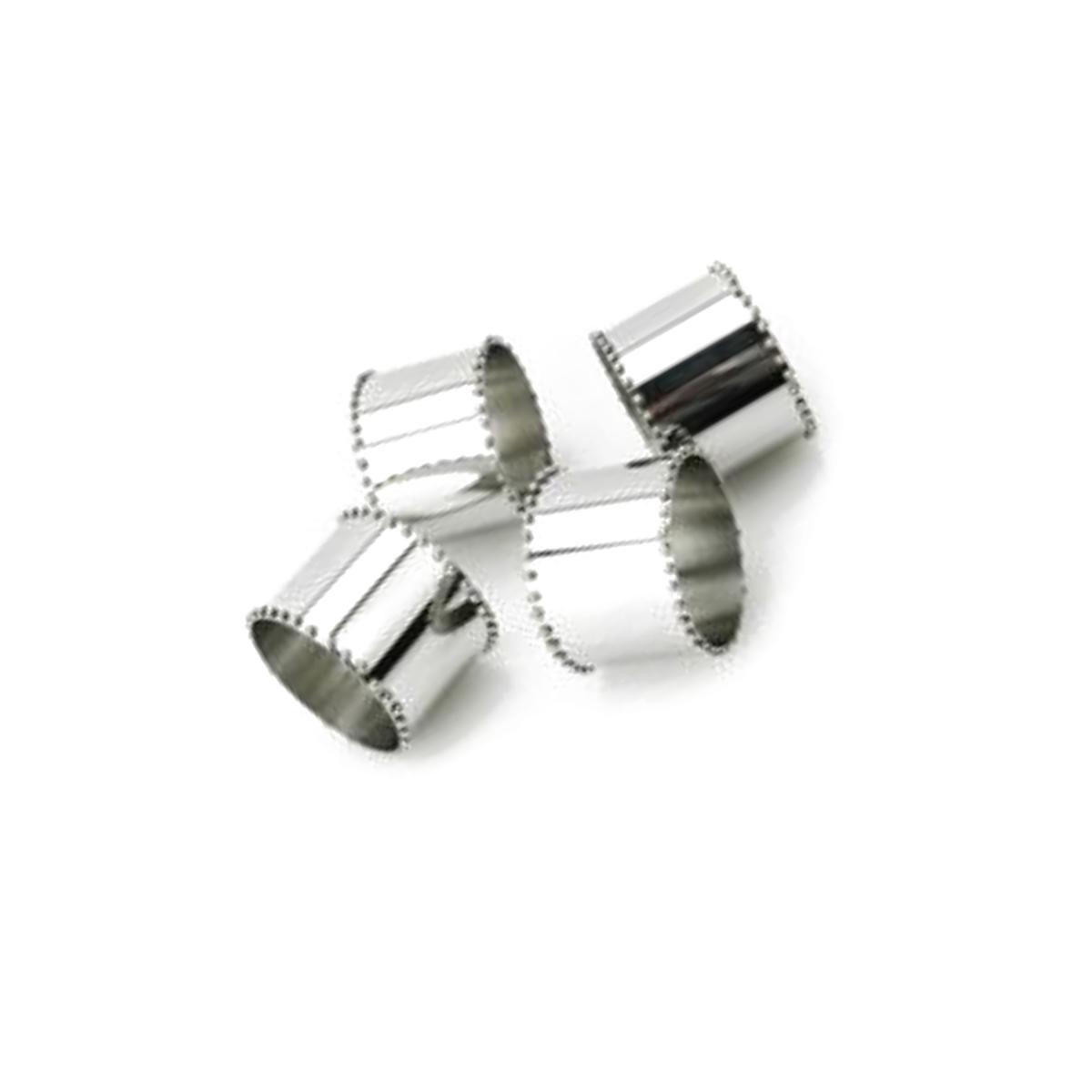Picture of Classic Touch MDN88 Beaded Napkin Rings - Set of 4