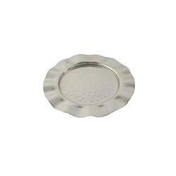 8 In. Stainless Steel Plate With Wavy Design