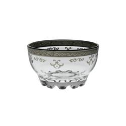 Classic Touch Cab679s Dessert Bowls With Rich Silver Artwork - Set Of 6