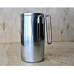 Classic Touch Asp686 Stainless Steel Pitcher With Agate Stone Handle