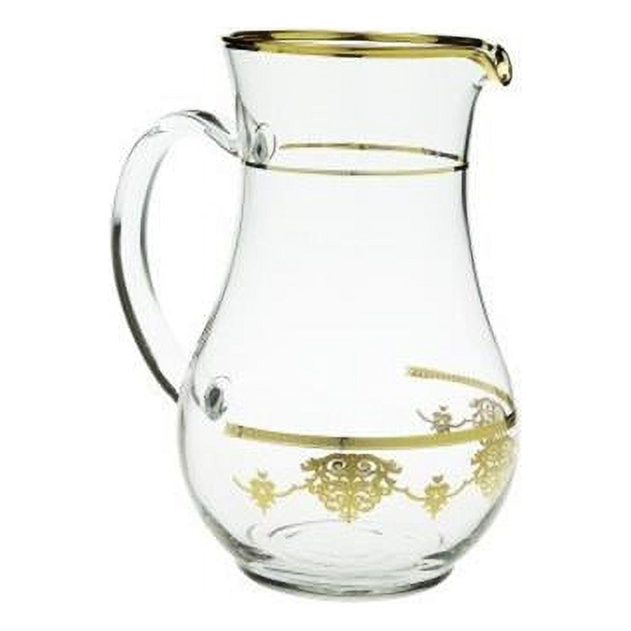 Classic Touch Cj777 Pitcher With Rich Gold Design