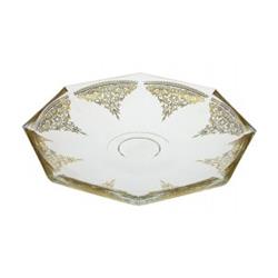 Classic Touch Cp357 7.5 In. Plates With 14k Gold Design, Set Of 6