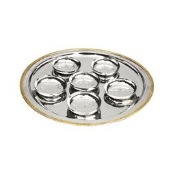 Classic Touch Jms612 6 Bowls Seder Tray With Mosaic Design
