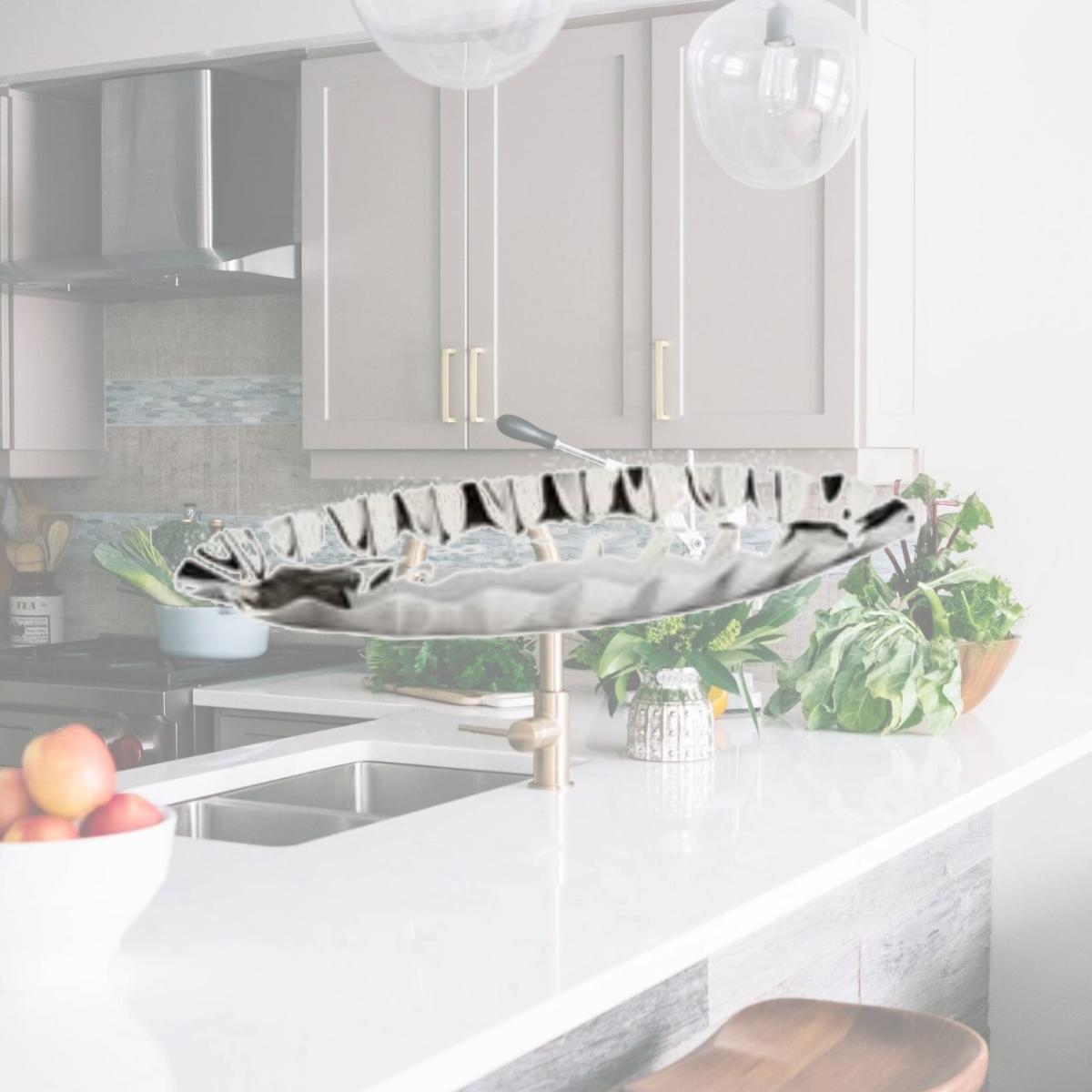 Picture of Classic Touch SBD1057 15.25 in. Round Crinkled Stainless Steel Bowl