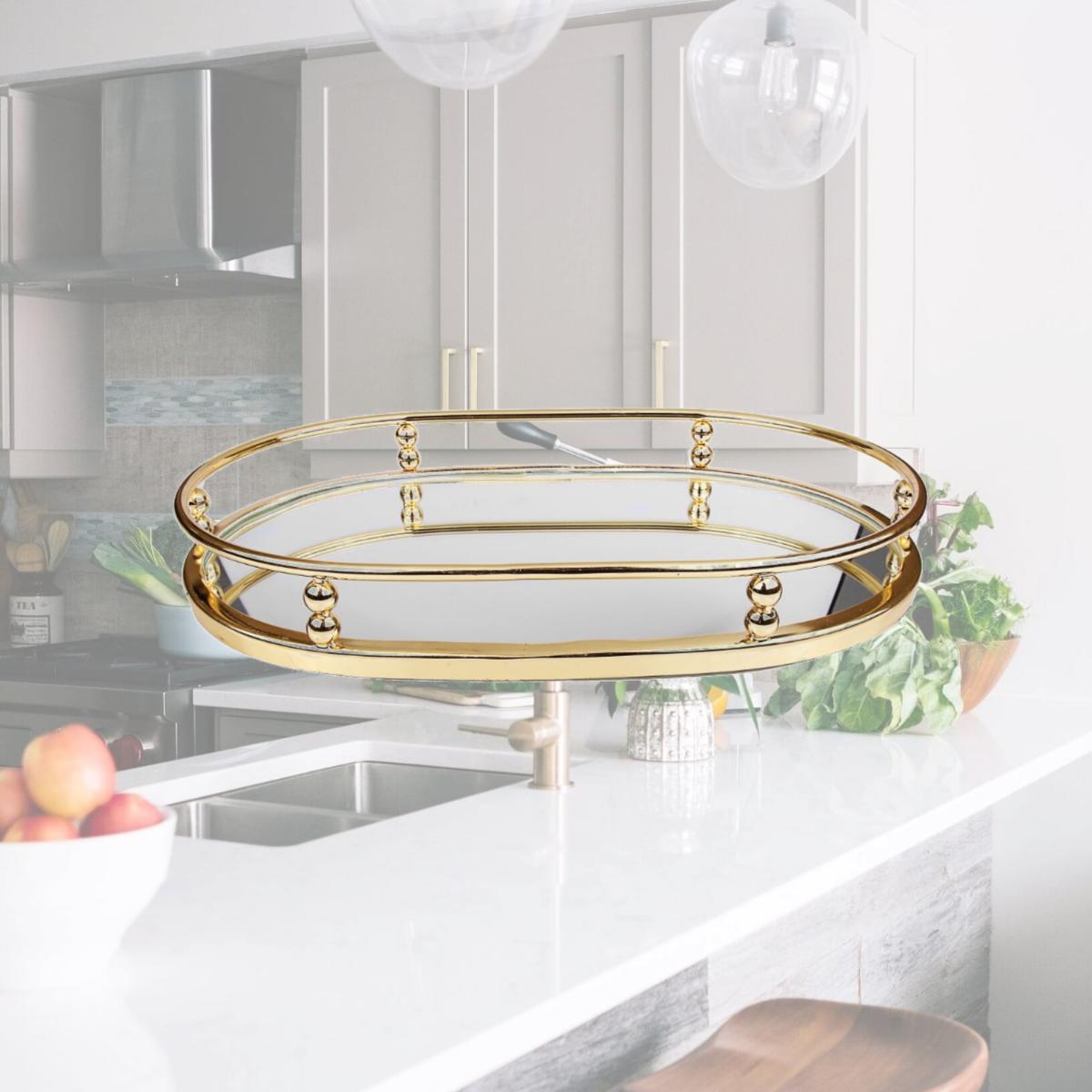 Picture of Classic Touch MT924 Rectangular Mirror Tray