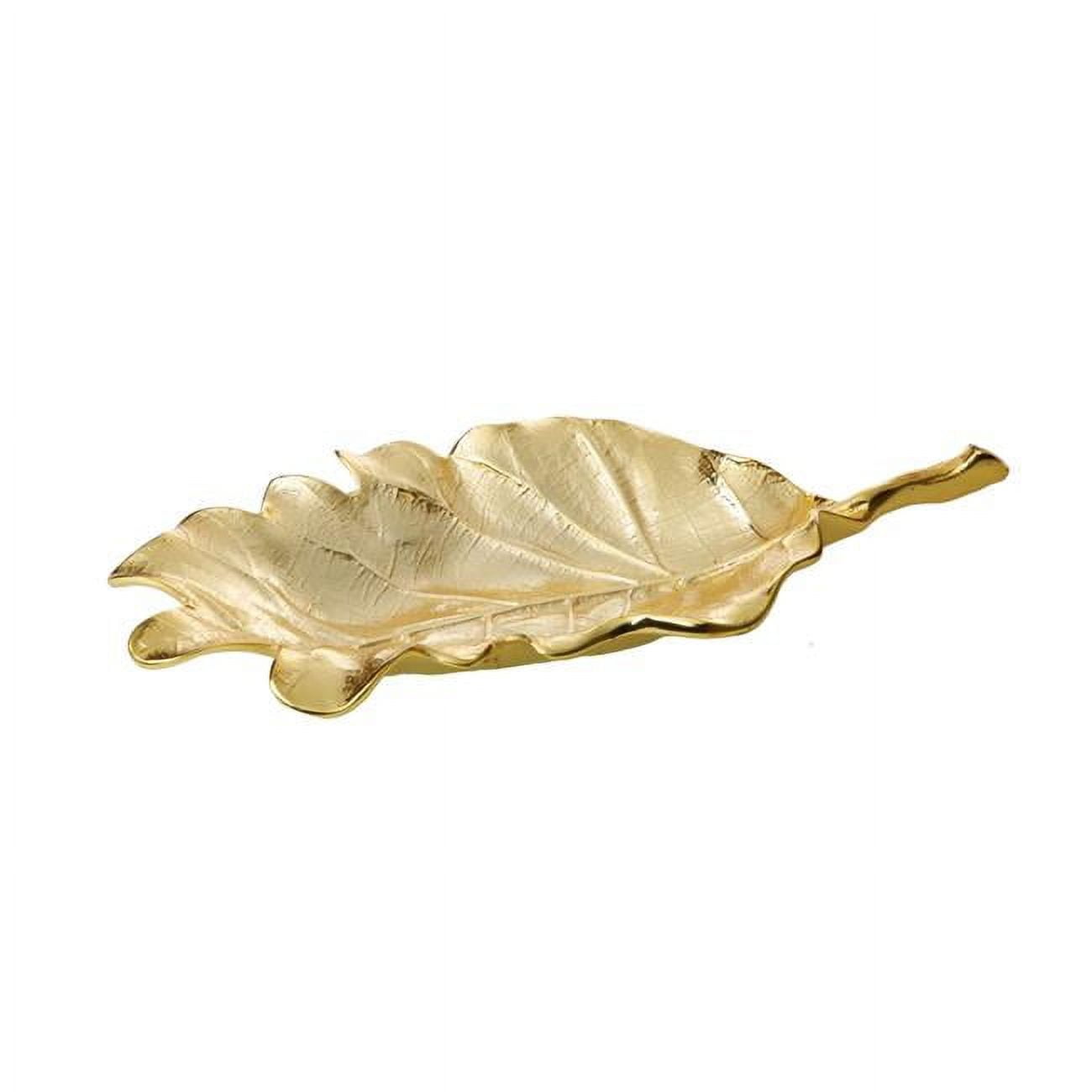 Classic Touch Le927 Gold Leaf Dish - 10.75 X 5.5 X 1.75 In.