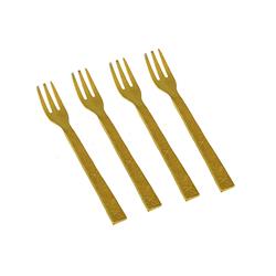 Classic Touch Df469 Gold Stainless Steel Dessert Forks, Set Of 4