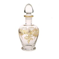 Classic Touch Clbg237 Liquor Bottle With Rich 24k Rich Gold Design - 8.5 X 4 In.