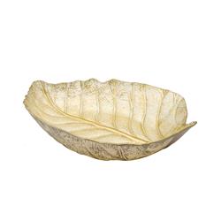 Classic Touch Ld1069 Leaf Dish, Gold