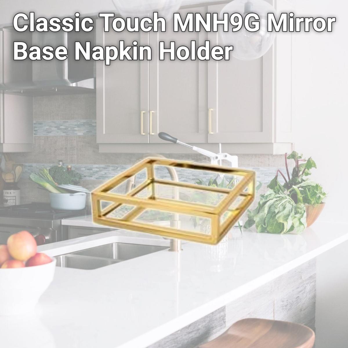 Picture of Classic Touch MNH9G Mirror Base Napkin Holder