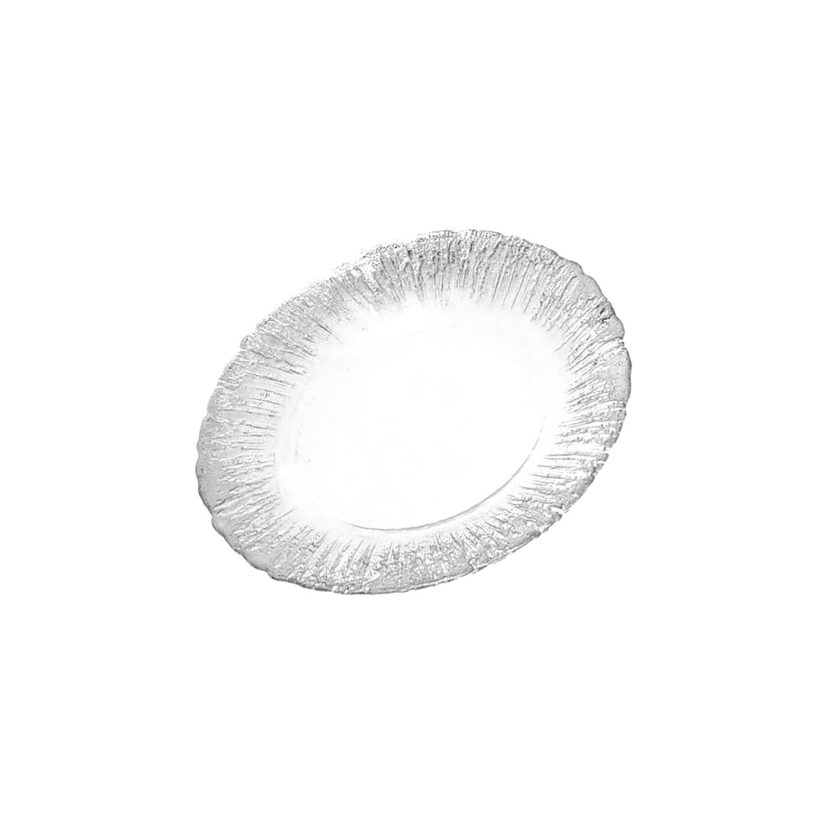 Picture of Classic Touch CPD305SM 11 in. Opaque White Dinner Plates with Silver Flash Design - Set of 4