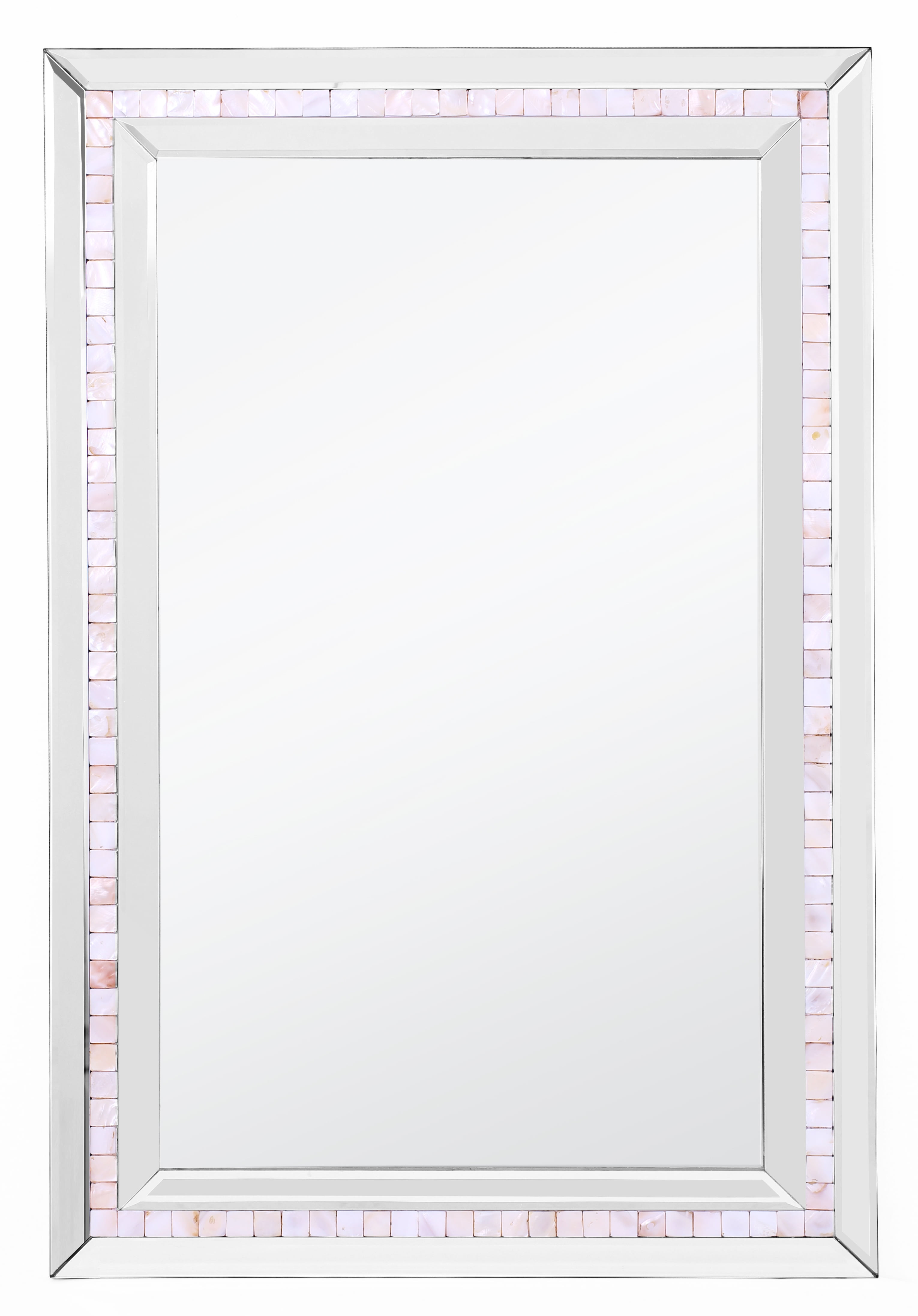 86303 24 X 36 In. Mosaic Tiled Frame Beveled Bathroom & Vanity Mirror