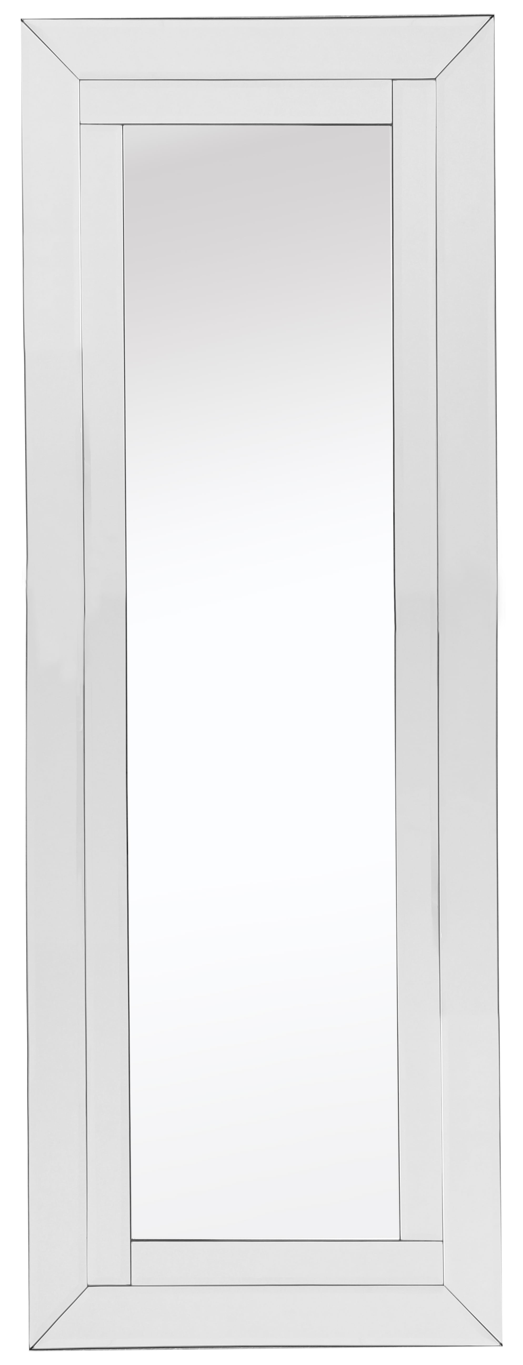 86306 16 X 48 In. Lincoln Classic Frame Beveled Accent Mirror, Silver