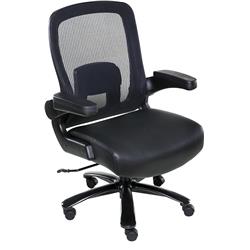 Comfort Products 60-5605t Onespace Taft Mesh Back Oversized Executive Chair With Pocket Coil Seat Cushioning, Black