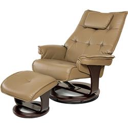 Comfort Products 60-051026 Relaxzen 8-motor Massage Recliner With Lumbar Heat & Ottoman, Mocha