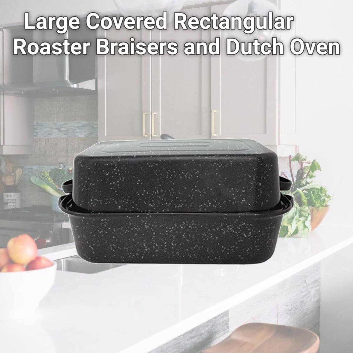Picture of Columbian Home Products 299628 Large Covered Rectangular Roaster Braisers and Dutch Oven