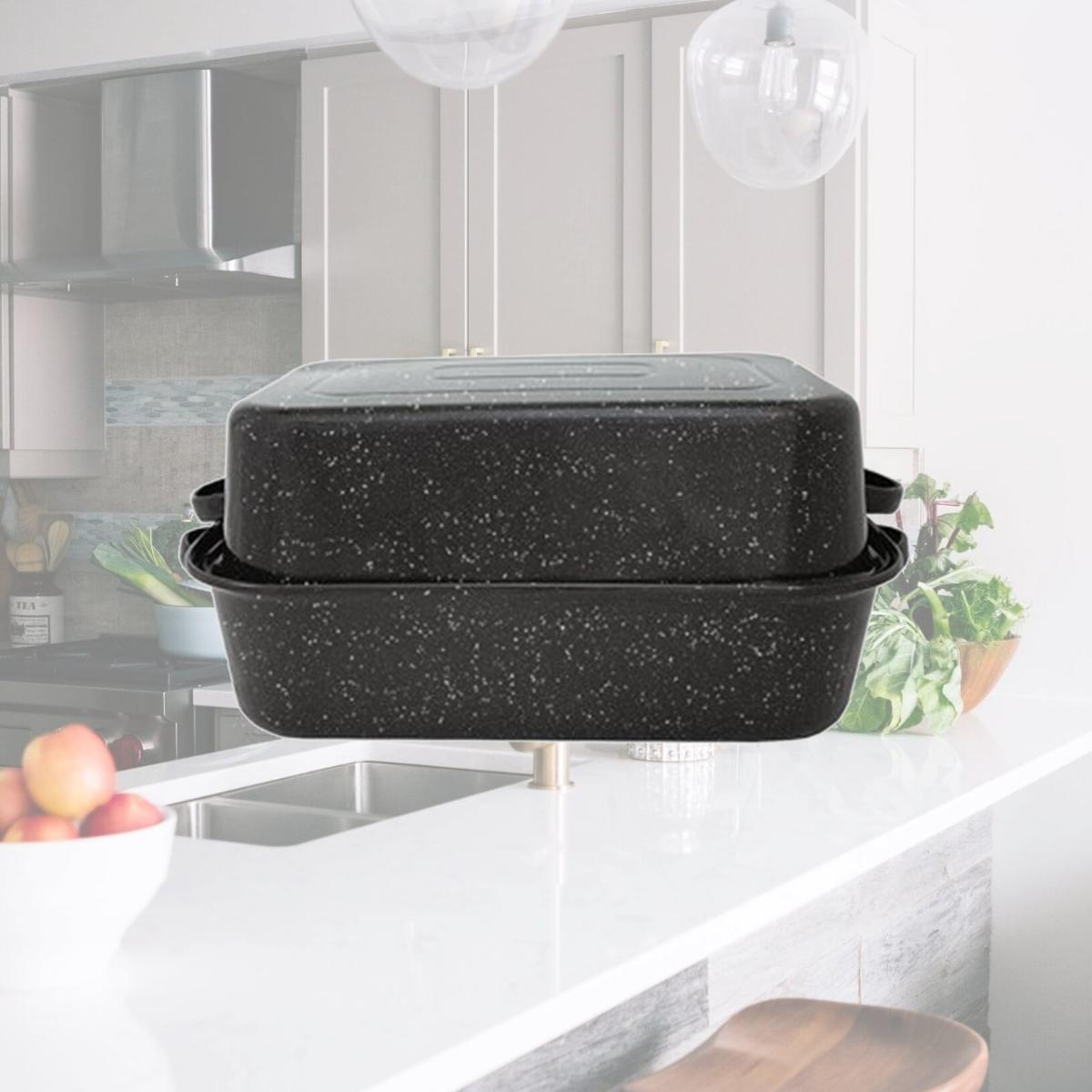 Picture of Columbian Home Products 299628 Large Covered Rectangular Roaster Braisers and Dutch Oven
