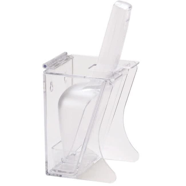 789 6 Oz Polycarbonate Freestanding Ice Scoop Holder - Clear