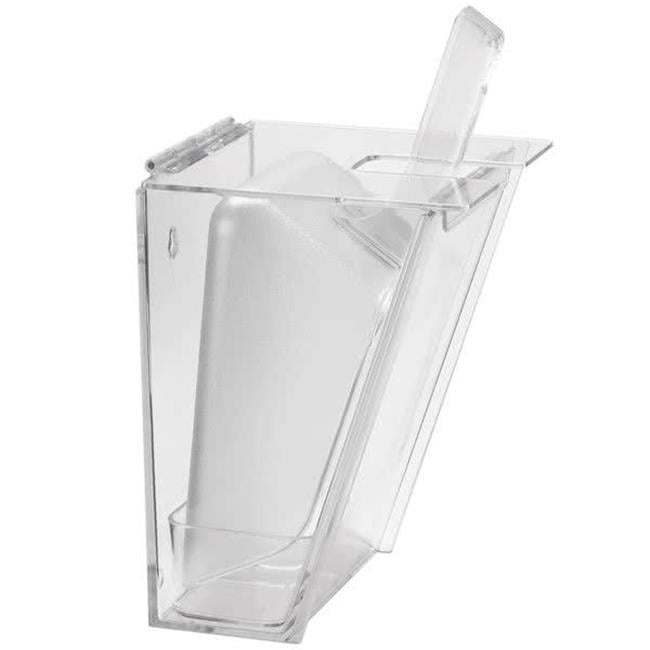 793 64 Oz Wall Mount Ice Scoop Holder - Clear