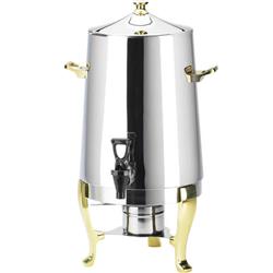 1009 Stainless Steel Coffee Urn With Fuel Pot - Silver