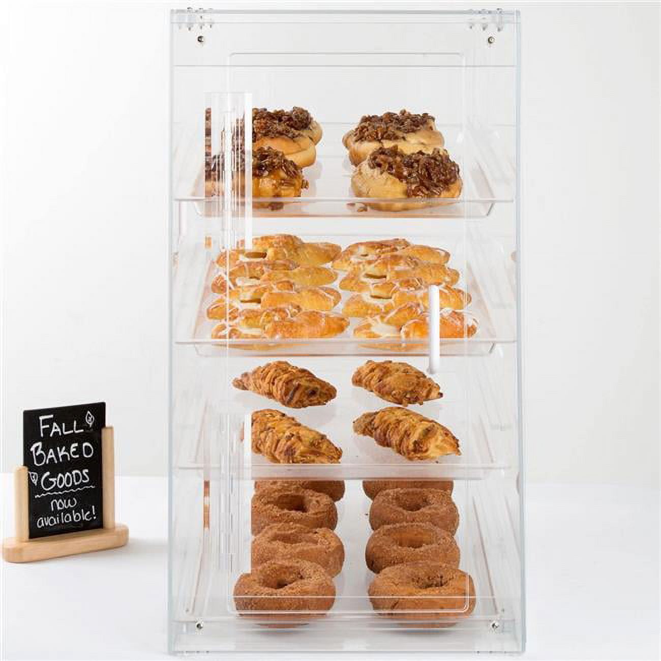 1012-s 4 Tray Economy Knock Down Display Case - Clear