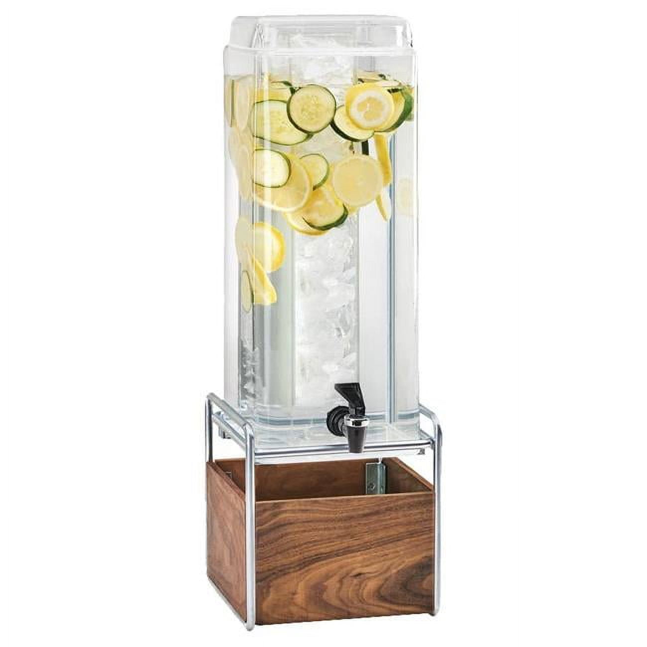3703-3-49 3 Gal Mid-century Beverage Dispenser With Ice Chamber - 8.25 X 10 X 24 In.