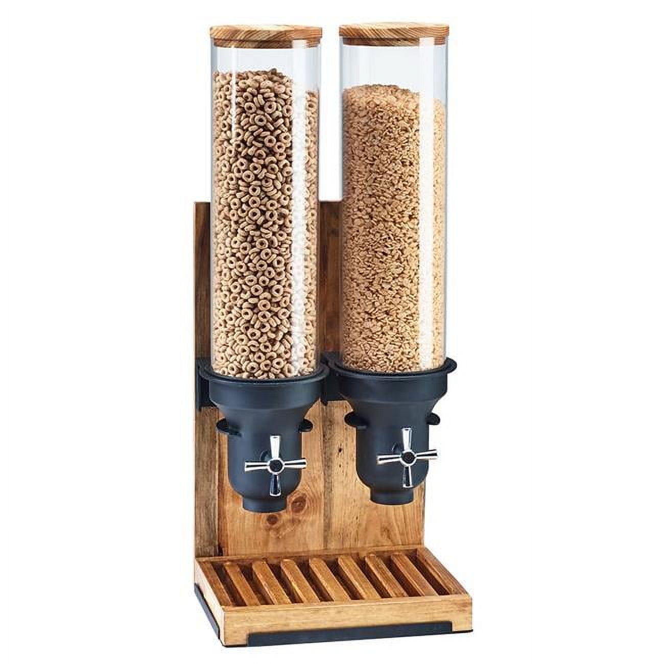 3584-2-99 4.5 Ltr Madera Cereal Dispenser With 2 Cylinders - 11 X 8.75 X 26.5 In.